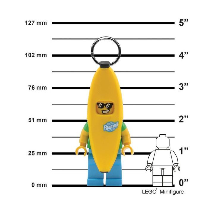 LEGO svítící klíčenka - Banana Guy