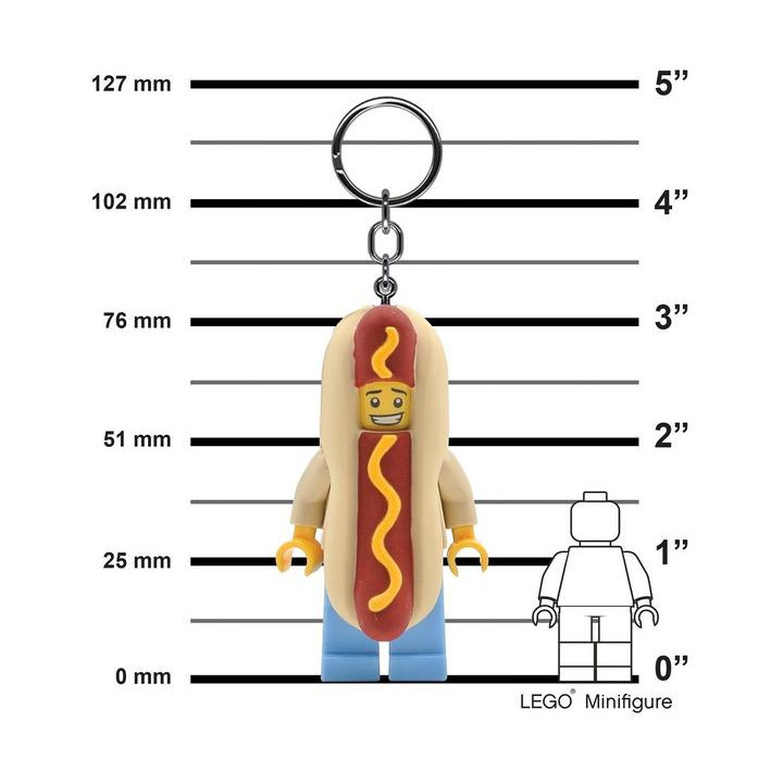 LEGO svítící klíčenka - Hot Dog