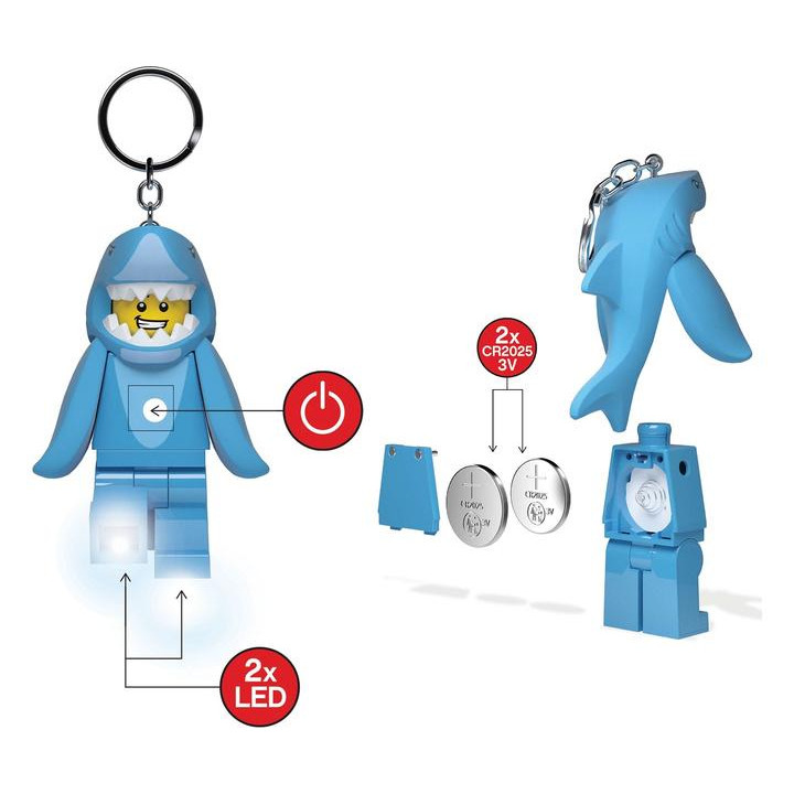 LEGO svítící klíčenka - Iconic Žralok