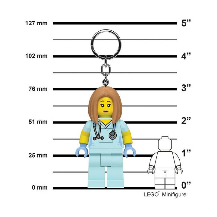 LEGO svítící klíčenka - Zdravotní sestra