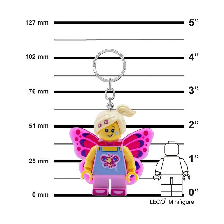 LEGO svítící klíčenka - Motýlí dívka
