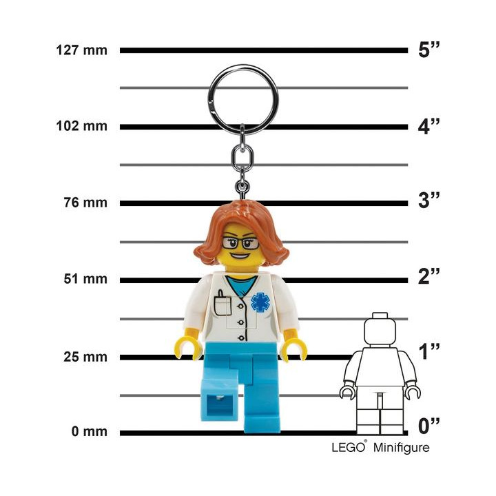 LEGO svítící klíčenka - Iconic Doktorka