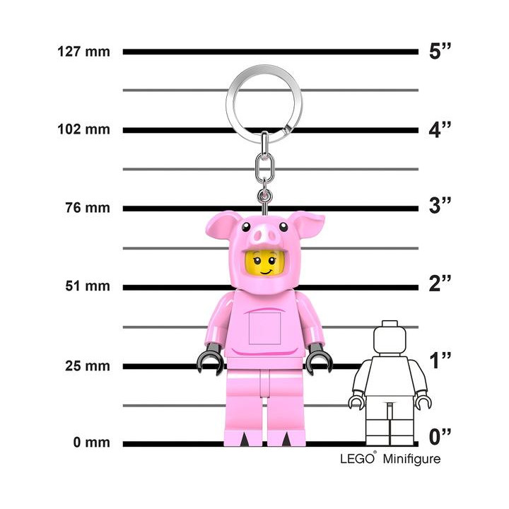 LEGO svítící klíčenka - Prasátko
