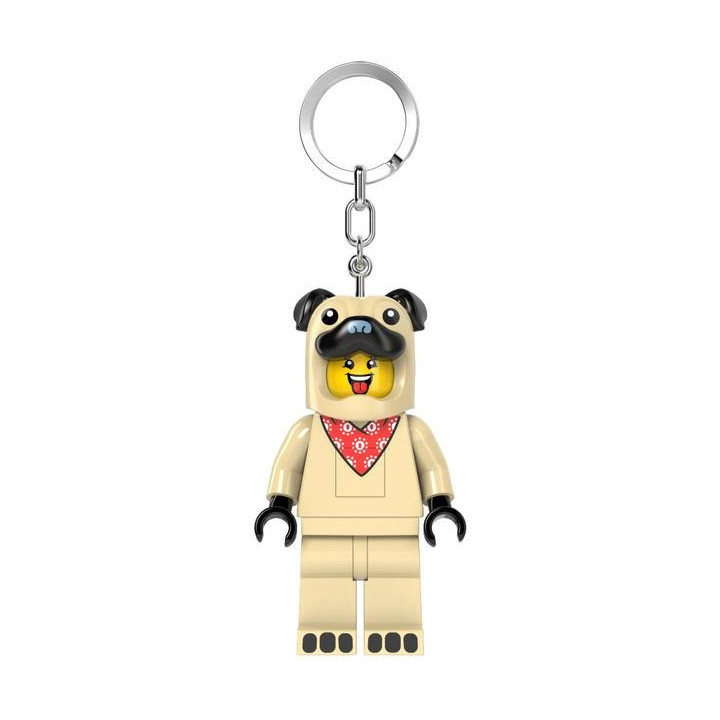 LEGO svítící klíčenka - Mopsík