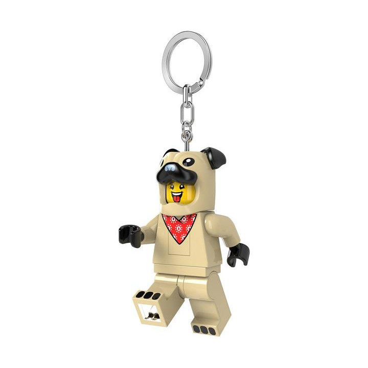 LEGO svítící klíčenka - Mopsík