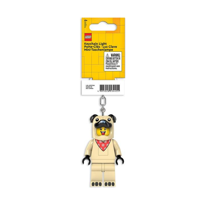 LEGO svítící klíčenka - Mopsík