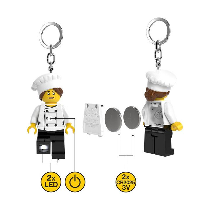 LEGO svítící klíčenka - Šéfkuchařka