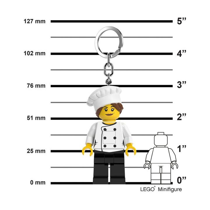 LEGO svítící klíčenka - Šéfkuchařka
