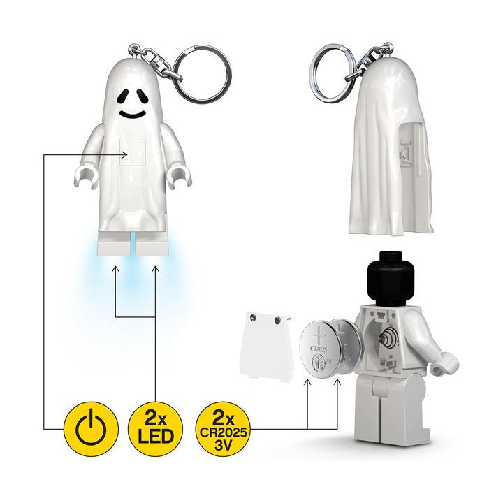 LEGO svítící klíčenka - Classic Duch
