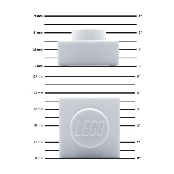 LEGO Iconic Silikonová svítící kostka 1x1
