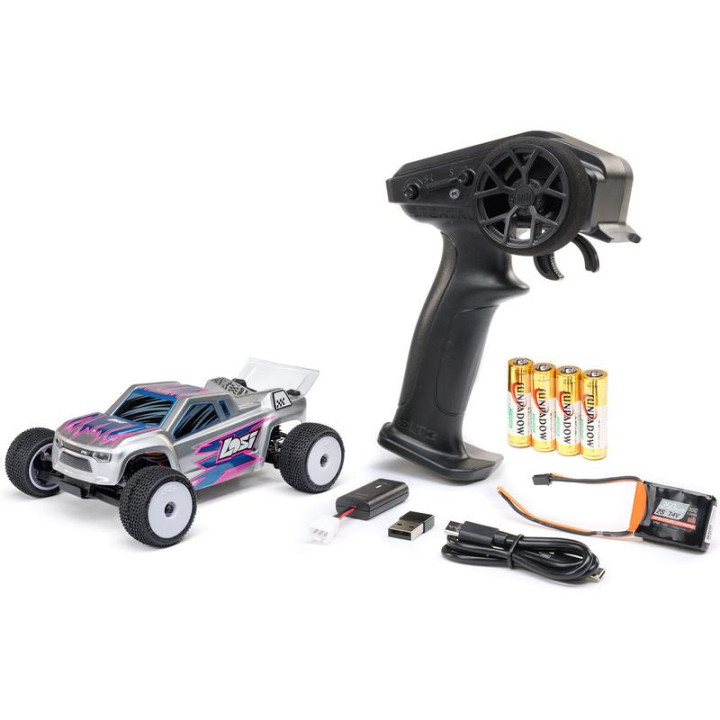 Losi Micro-T 1:28 RTR stříbrná