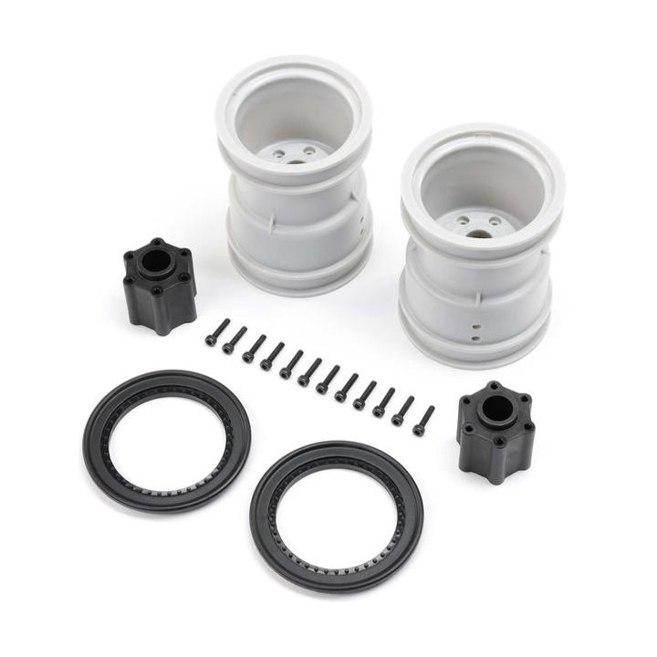 Losi kolo 2.6", beadlock kroužek černý (2): LMT 2.0
