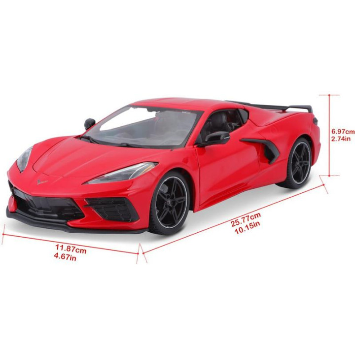 Maisto Chevrolet Corvette Stingray 2020 1:18 červená
