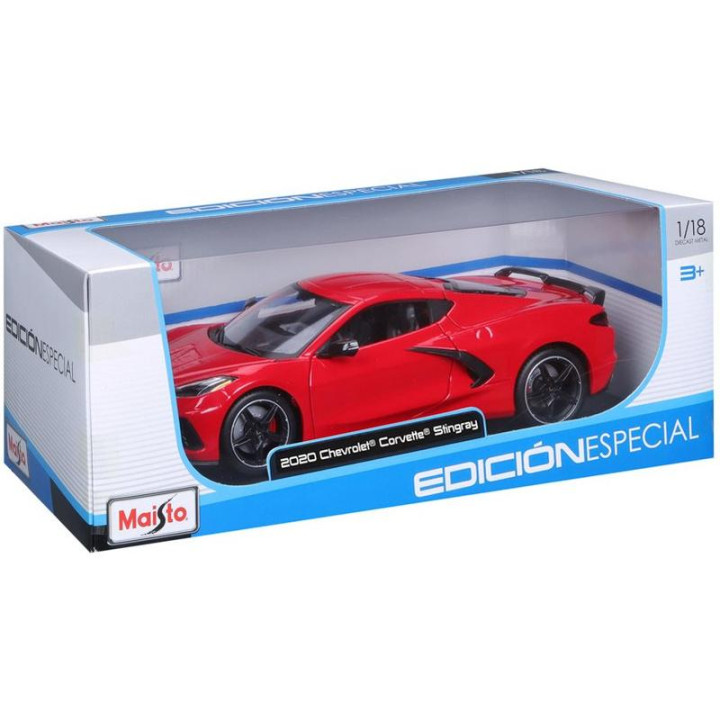 Maisto Chevrolet Corvette Stingray 2020 1:18 červená