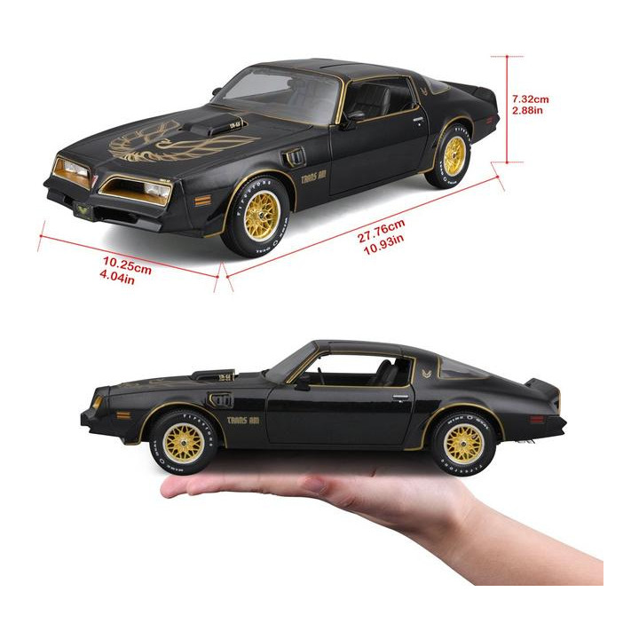 Maisto Pontiac Firebird Trans AM 1978 1:18 černá metalíza