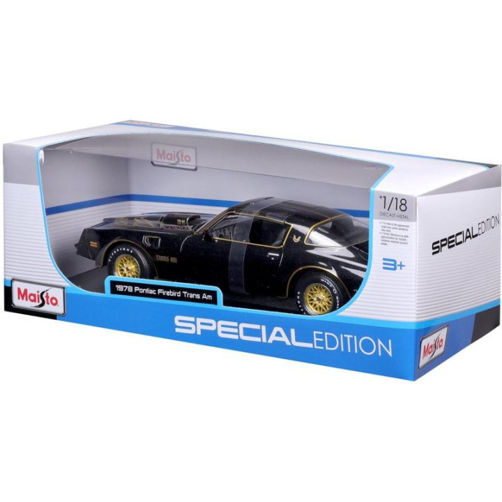 Maisto Pontiac Firebird Trans AM 1978 1:18 černá metalíza