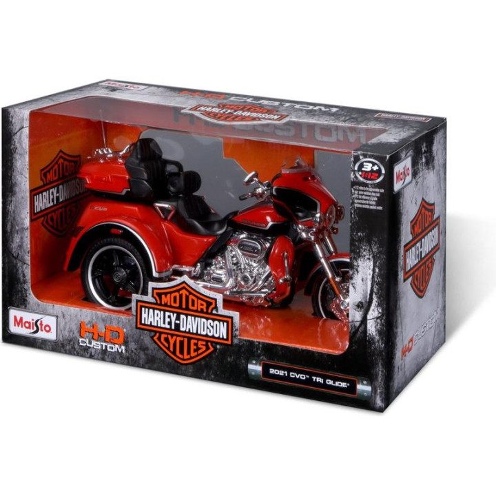 Maisto Harley-Davidson Trikes - CVO Tri Glide 2021 1:12 červená