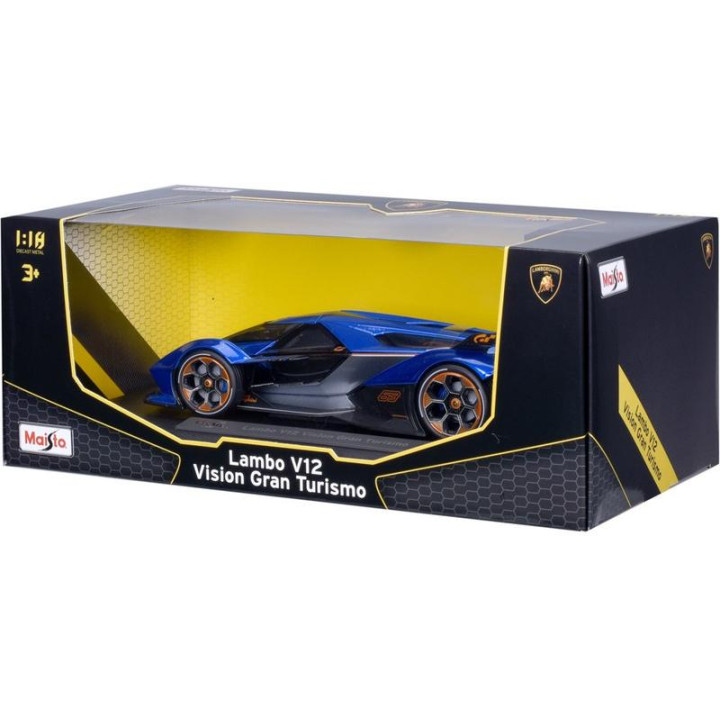 Maisto Lamborghini V12 Vision Gran Turismo 1:18 modrá