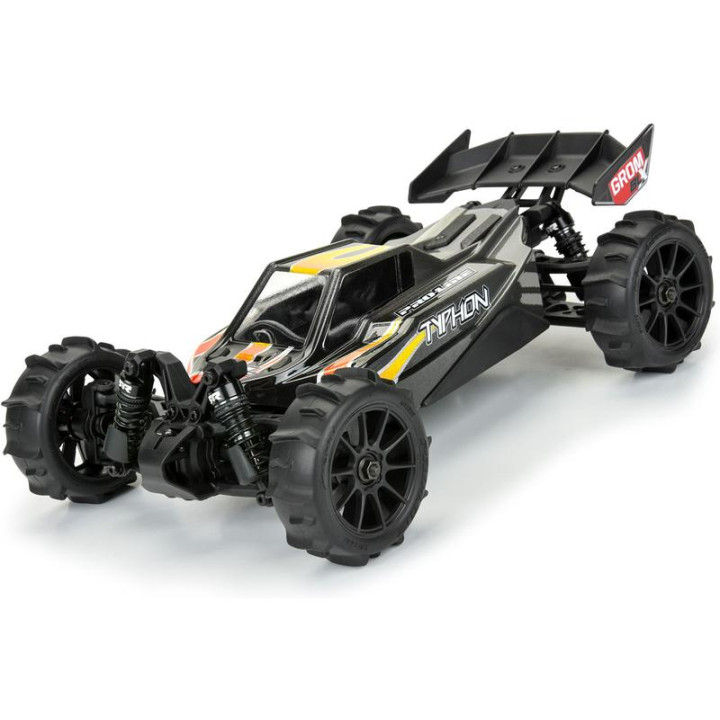 Pro-Line kolo 1:14, pneu Dumont, disk černý, H12mm (4): Typhon GROM