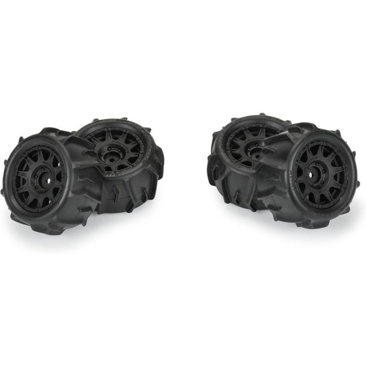 Pro-Line kolo 1:18, pneu Dumont, disk černý, H12mm (4): Granite GROM