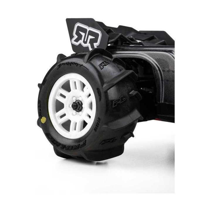 Pro-Line kolo 1:16 s pneu Dumont Paddle, disk Split Six bílý, 12mm (2): Arrma Mini Kraton