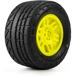 Pro-Line kolo 1:16 s pneu Menace Street, disk Split Six žlutý, 12mm (2): Arrma Mini Kraton