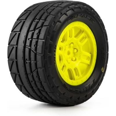 Pro-Line kolo 1:16 s pneu Menace Street, disk Split Six žlutý, 12mm (2): Arrma Mini Kraton