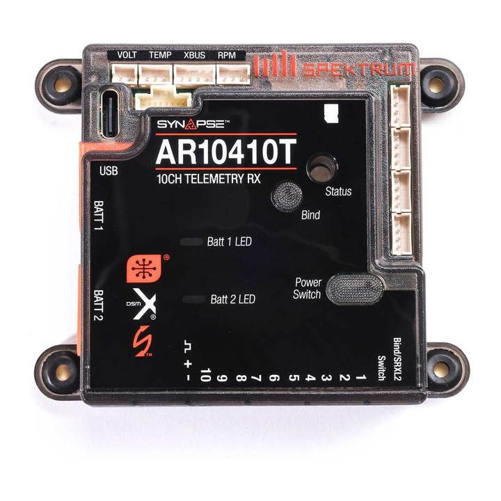 Spektrum přijímač AR10410T 10CH PowerSafe s telemetrií