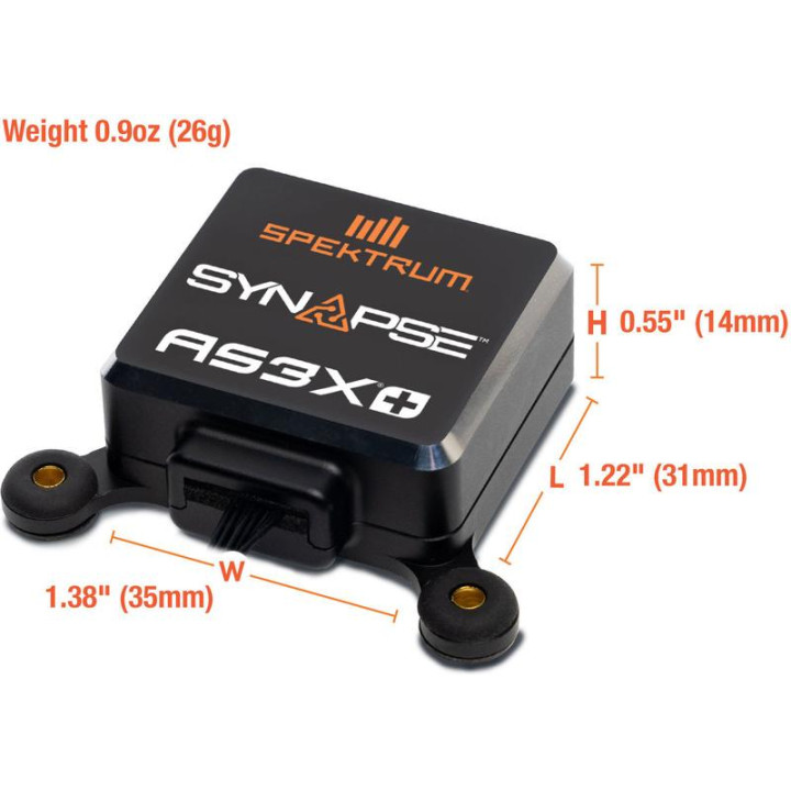 Spektrum stabilizace Synapse AS3X+/SAFE