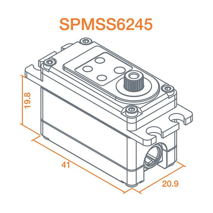 Spektrum servo S6245 Car High Speed High Torque 19.1kg.cm 0.06s/60° 23T