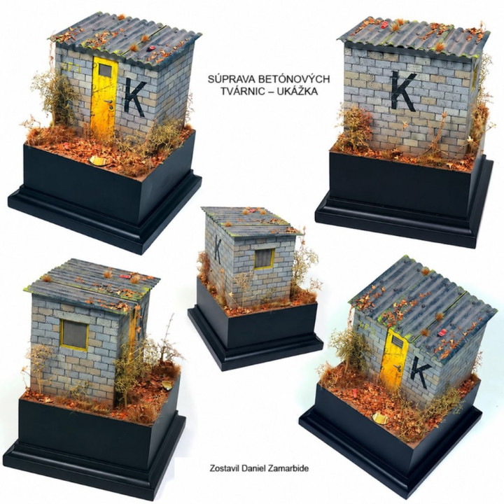 Stavebná sada betónových tvárnic 1/35 | RCsvet