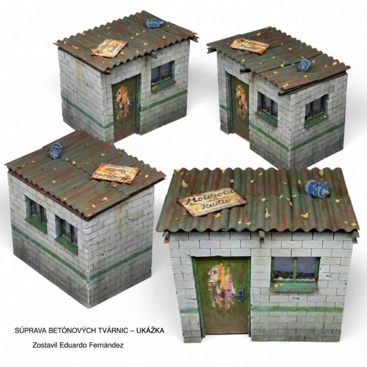 Stavebná sada betónových tvárnic 1/35 | RCsvet