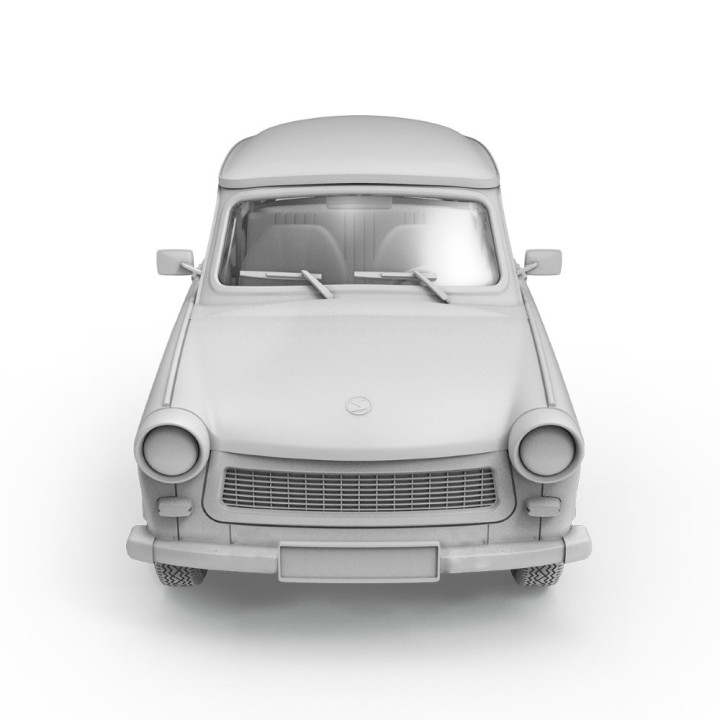 Trabi 601 Rallye v mierke 1:35 s figúrkou pretekára (limitovaná špeciálna edícia) | RCsvet