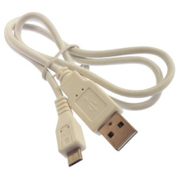Kabel USB - Micro USB 0.6m bílý
