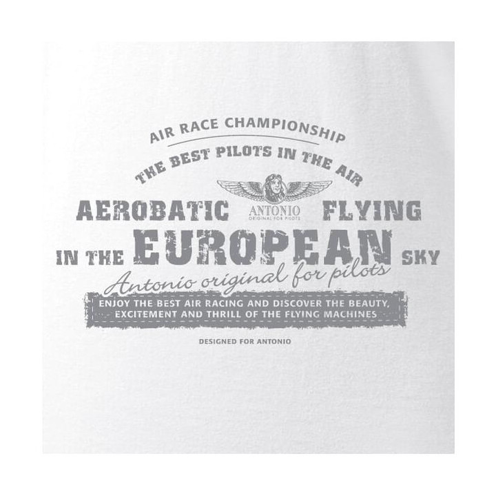 Antonio Live & Fly - Tričko Aerobatica bílé S