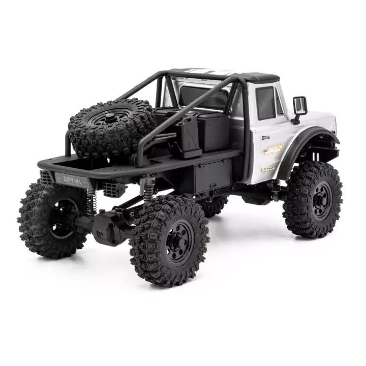 RTR HOBBYTECH CRX18 Truck Trial 1/18, 4wd, Honcho verze, - stříbrný