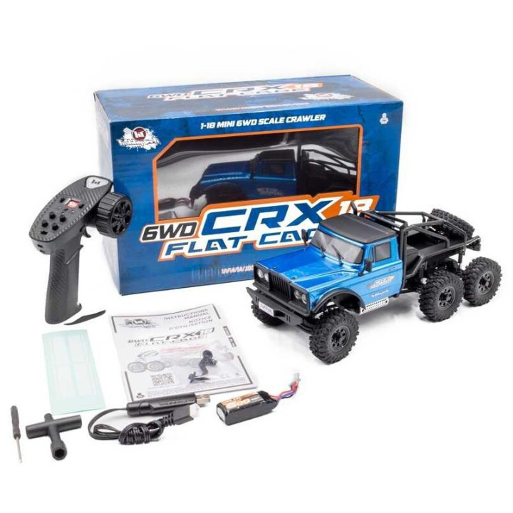 RTR HOBBYTECH CRX18 Truck Trial 1/18, 6wd, krátká verze, - modrý