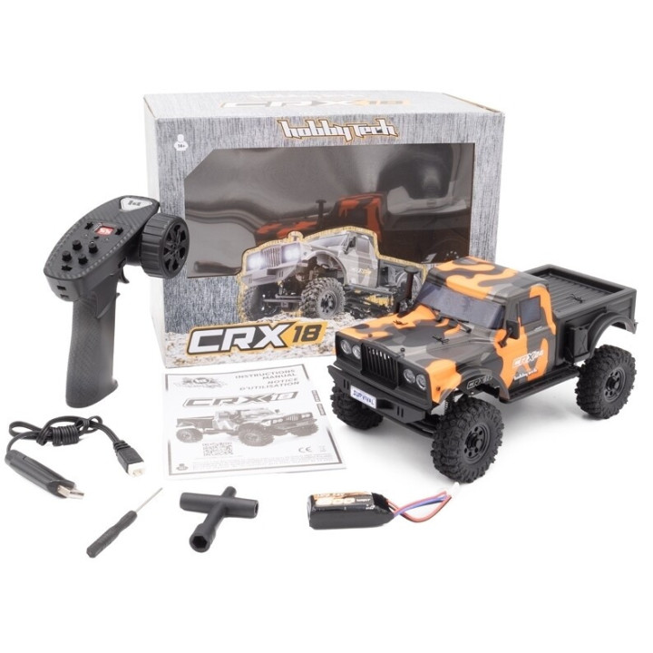 RTR HOBBYTECH CRX18 Crawler 1/18, 4wd, - oranžová