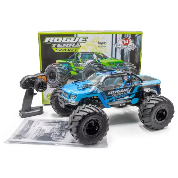 ROGUE TERRA SPORT RTR Brushless Monster Truck 4WD, modrá