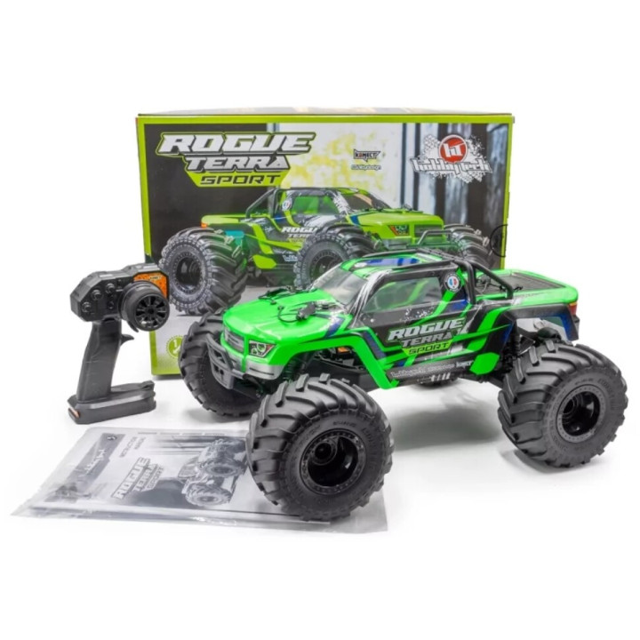 ROGUE TERRA SPORT RTR Brushless Monster Truck 4WD, zelená