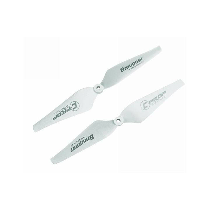 Graupner COPTER Prop 9x4 pevná vrtule (2ks.) - Biela
