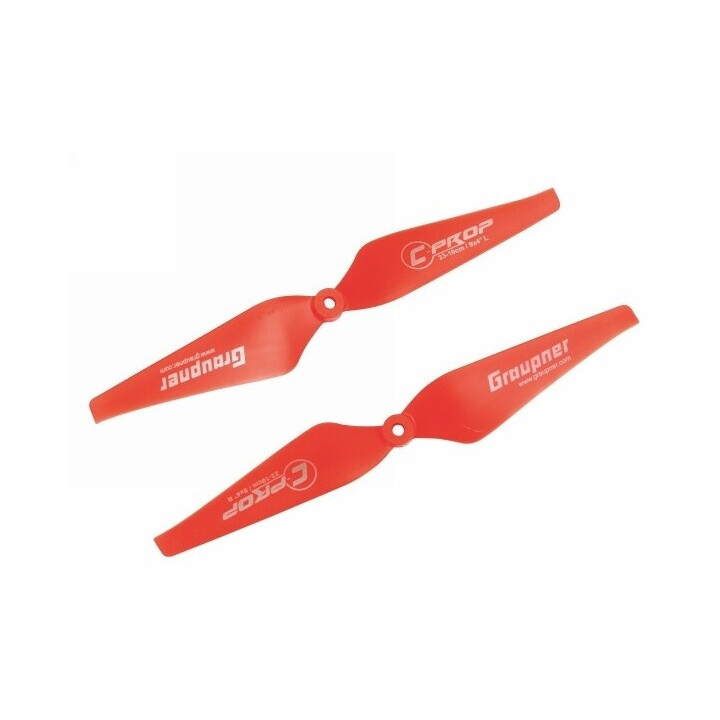 Graupner COPTER Prop 10x4 pevná vrtule (2ks.) - Červené
