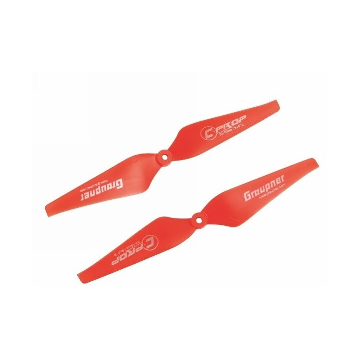 Graupner COPTER Prop 10x4 pevná vrtule (2ks.) - Červené