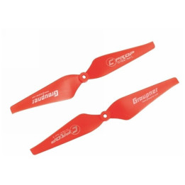 Graupner COPTER Prop 9x4 pevná vrtule (2ks.) - Červené