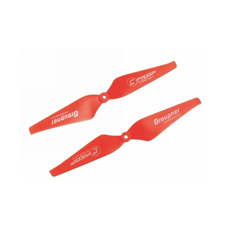 Graupner COPTER Prop 9x4 pevná vrtule (2ks.) - Červené