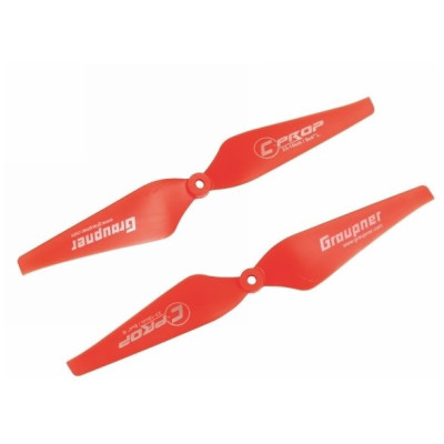 Graupner COPTER Prop 9x4 pevná vrtule (2ks.) - Červené