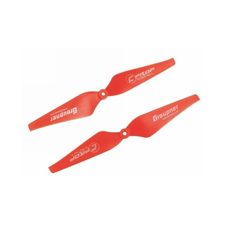 Graupner COPTER Prop 9x4 pevná vrtule (2ks.) - Červené