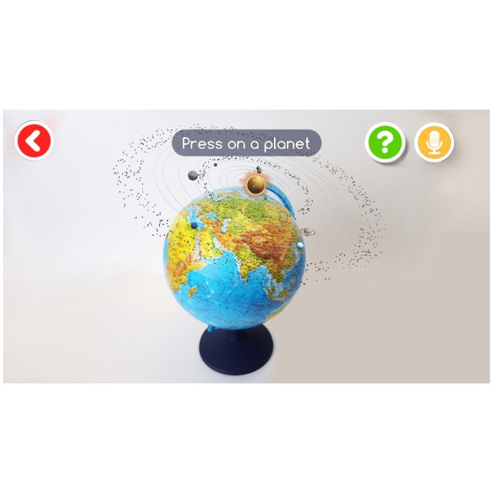 Alayskys Globus 25cm s reliéfem CZ, podsvětlení, interaktivní aplikac