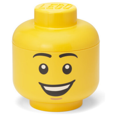 LEGO Storage Head small - šťastný chlapec