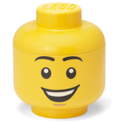 LEGO úložný box na hračky ve tvaru hlavy poslouží jako stylový prostor pro ukládání všech vašich drobností. Rozměry ø16 x 18,5 cm.